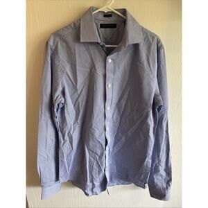 Tommy Hilfigure - Men’s Slim Fit Blue Long Sleeve Button Down Shirt - Size M